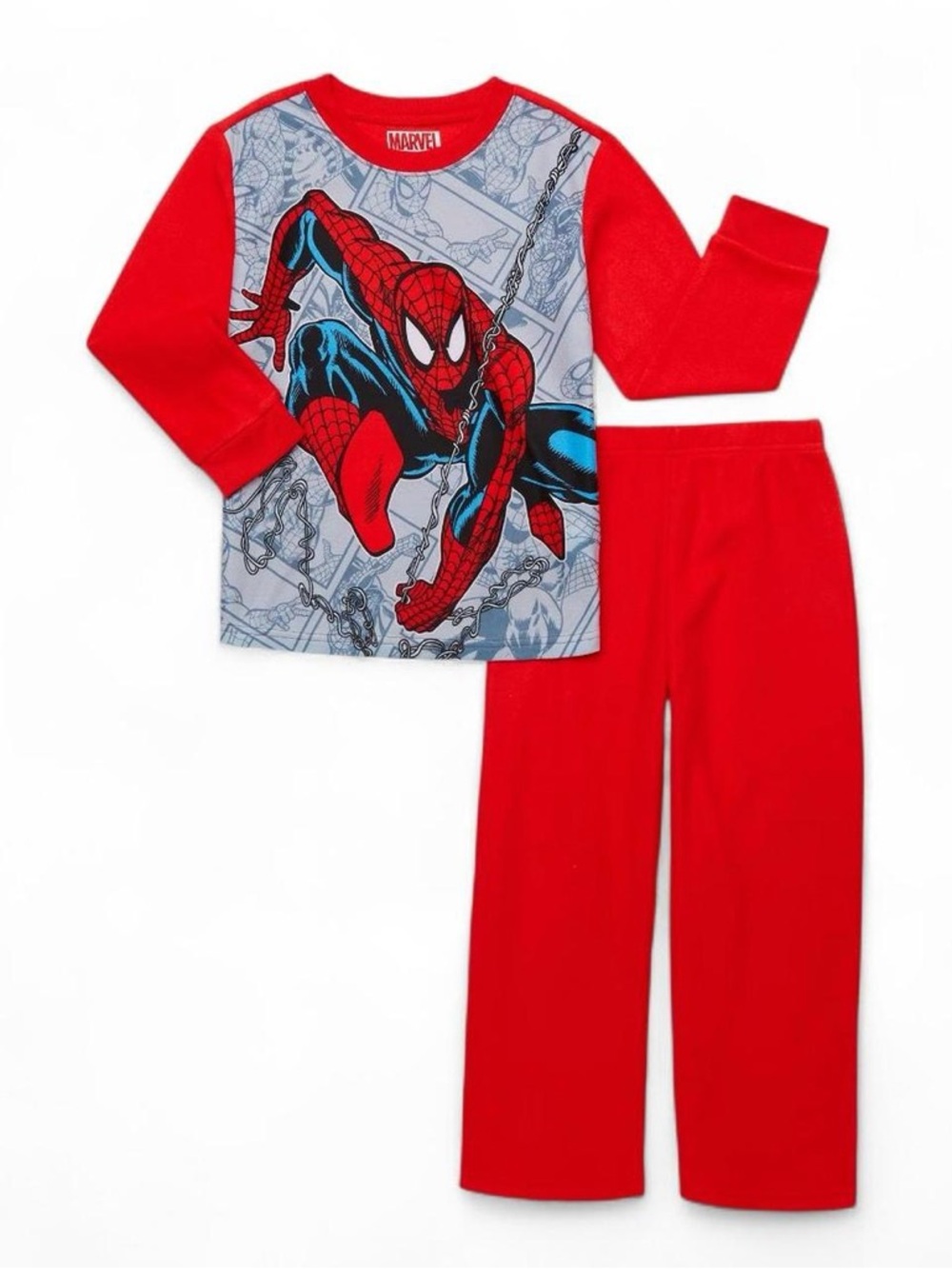 NWT Marvel Spider-Man Kids 2 Piece Pajama Set Size 4/5 XS Boys